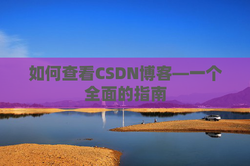如何查看CSDN博客—一个全面的指南